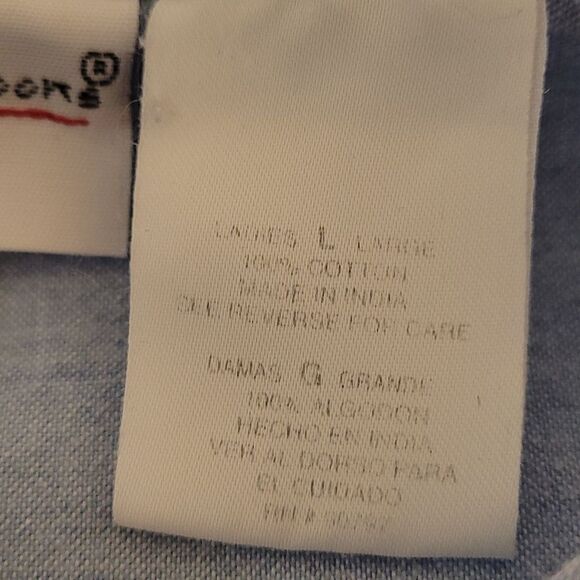 Light washed embroidered button up shirt - Picture 6 of 6